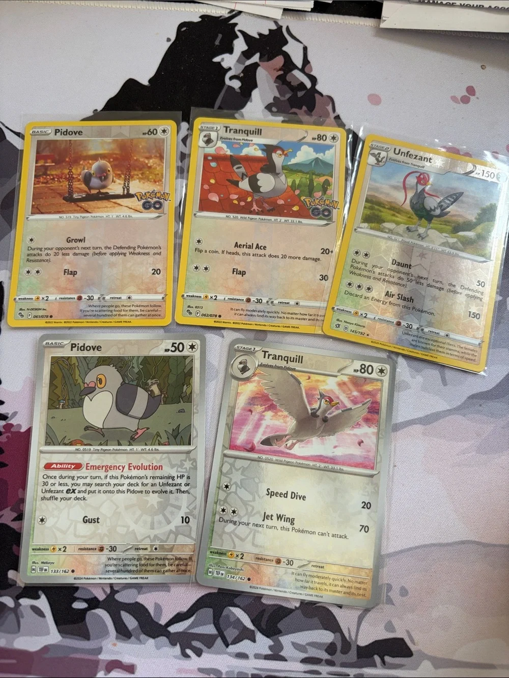 Pidove, Tranquill & Unfezant Evolution Lot | 6 Cards | Reverse Holo | ✨5/$25✨
